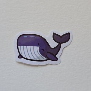 10/$10 Purple Whale Sticker